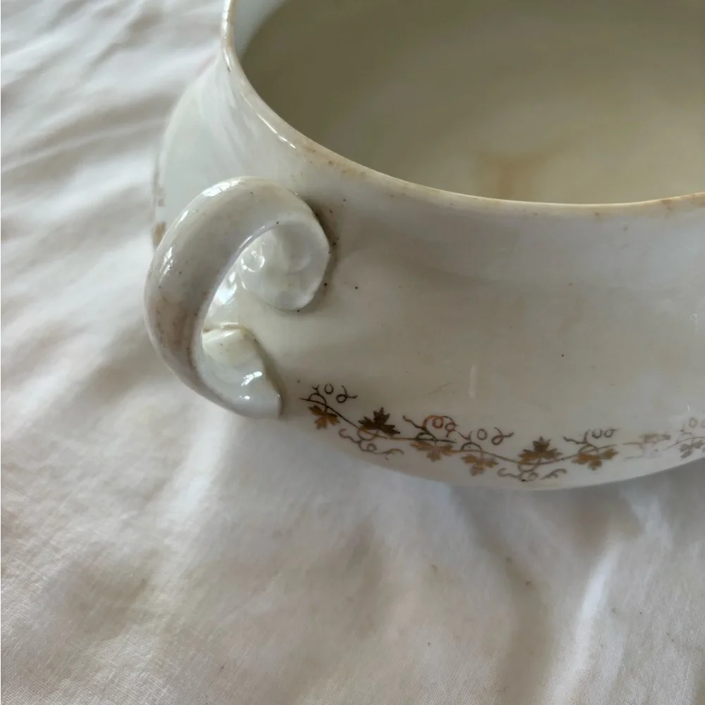 Cabbage rose castle countryside Niagara Homer Laughlin WV casserole‎ dish